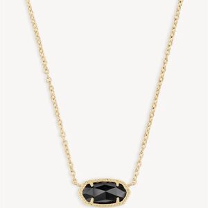 Never Worn Black Elisa Kendra Scott Necklace w/ bag